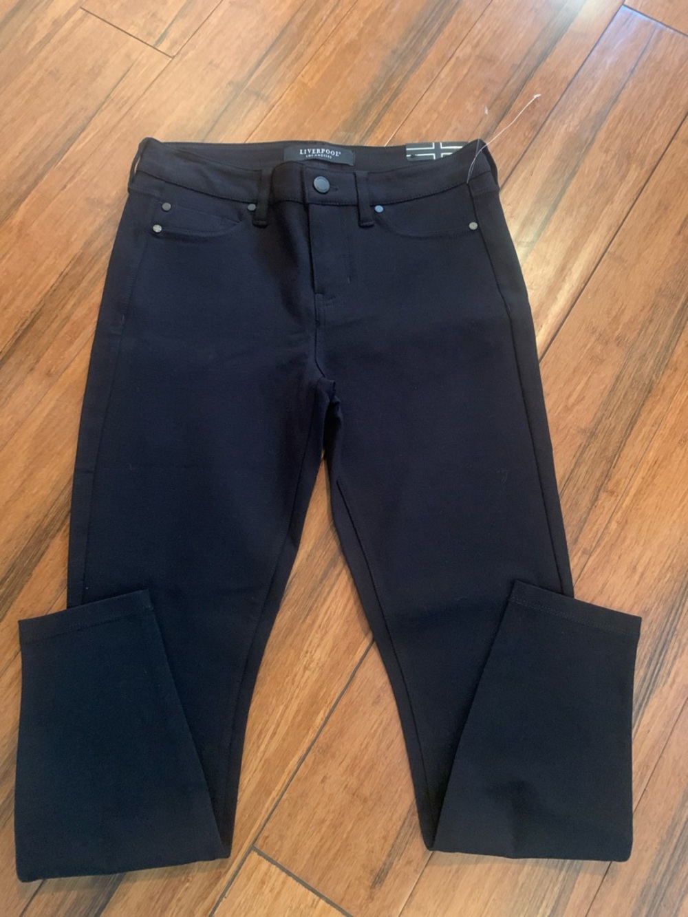 Liverpool Black Ponte Stretch Skinny Pants